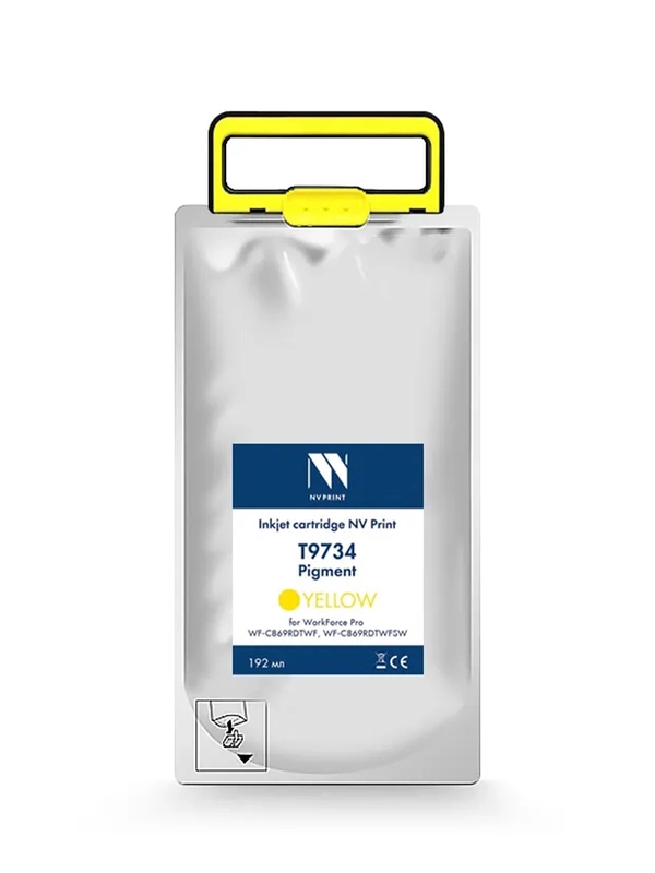 Струйный картридж NV Print T9734 Yellow Epson WorkForce Pro, WF-C869RDTWF, WF-C869RDTWFSW