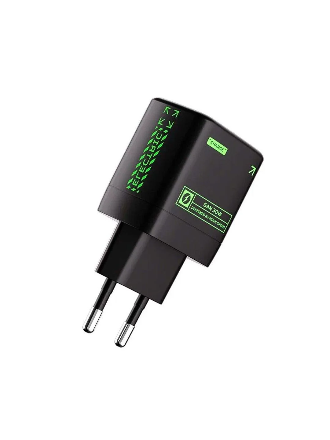Черный сетевое зарядное устройство Movespeed 1xType-C+1xUSB- A 30W PD2.0 QC3.0 (AC30) EU Black