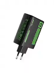 Черный сетевое зарядное устройство Movespeed 2xType-C+1xUSB- A 120W PD2.0 QC3.0 (AC120) EU Black