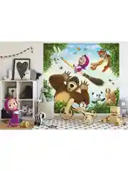 Фотообои бумажные Симфония "Маша и медведь", 200х210 см