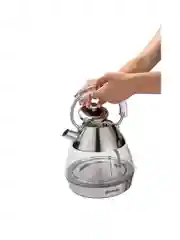 Серебряный чайник электрический Gorenje K17GPD объём 1.7 л., мощность 2200 Вт., стеклянный