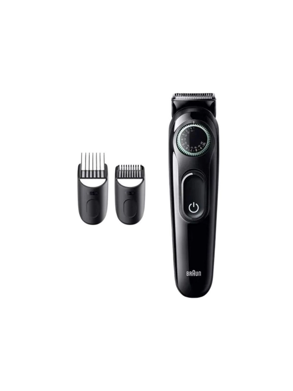 Аккумуляторный триммер для бороды и усов Braun BT3411 с 2 насадками, 20 настройками длины