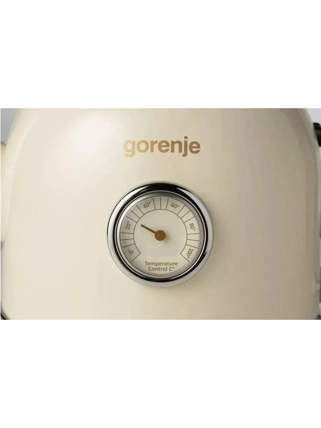 Кремовый чайник электрический Gorenje K17CLIN емкость 1.7 л, мощностью 2000 Вт, кремовый
