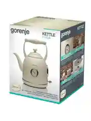 Кремовый чайник электрический Gorenje K17CLIN емкость 1.7 л, мощностью 2000 Вт, кремовый