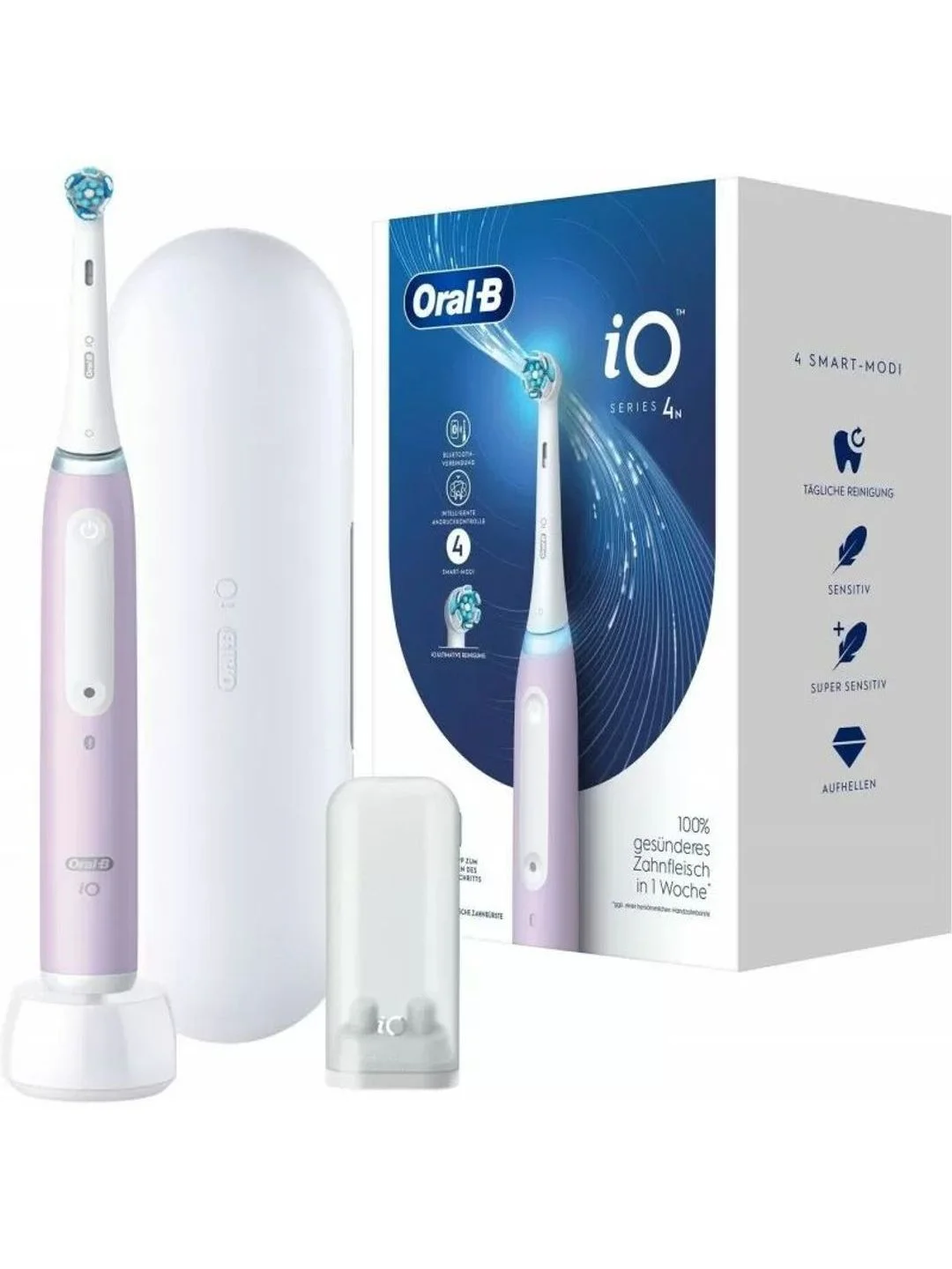 Фиолетовый электрическая зубная щетка Braun Oral-B Series iOG4.1B6.2DK Lavender, датчик давления