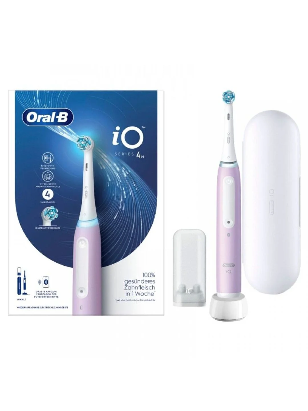 Фиолетовый электрическая зубная щетка Braun Oral-B Series iOG4.1B6.2DK Lavender, датчик давления