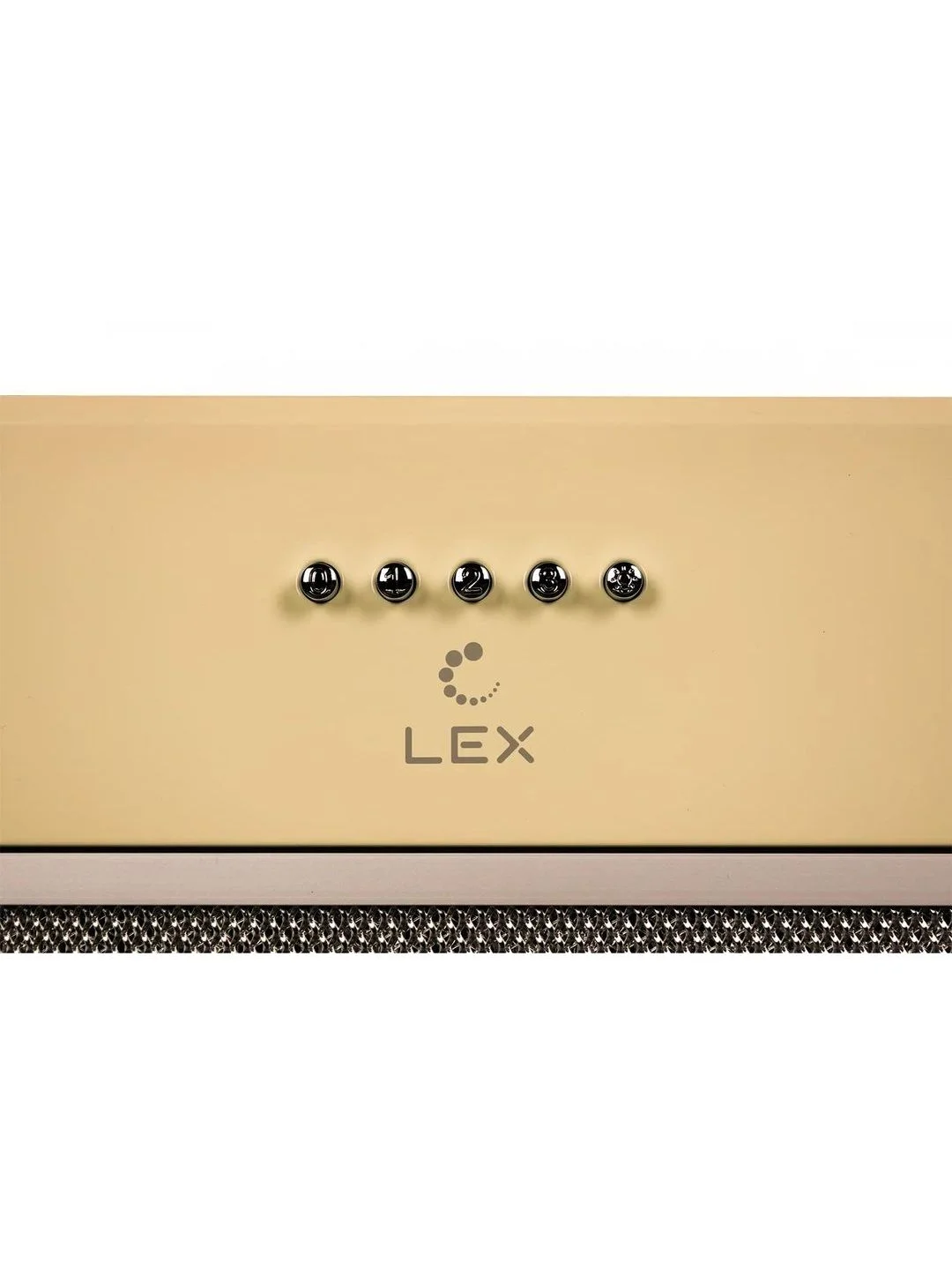 Бежевый встраиваемая вытяжка для кухни LEX GS BLOC P 600 IVORY, 60 см, до 1050 м/ч, 3 скорости
