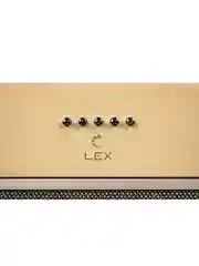 Бежевый встраиваемая вытяжка для кухни LEX GS BLOC P 600 IVORY, 60 см, до 1050 м/ч, 3 скорости