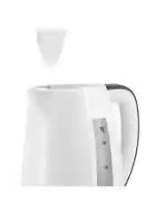 Белый чайник электрический Polaris PWK 1708C Water Way Pro, 2200 Вт, 1.7 л, белый/серый