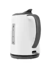 Белый чайник электрический Polaris PWK 1708C Water Way Pro, 2200 Вт, 1.7 л, белый/серый