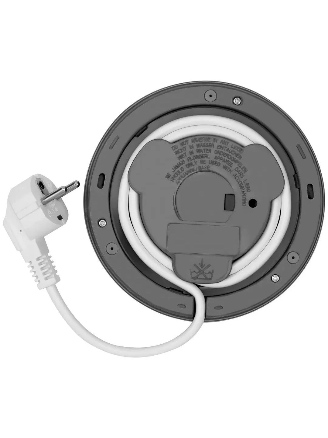 Белый чайник электрический Polaris PWK 1708C Water Way Pro, 2200 Вт, 1.7 л, белый/серый