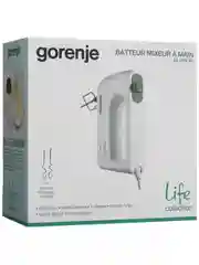 Белый миксер Gorenje M360CW, 345 Вт, 5 скоростей и турбо режим, 2 венчика и 2 крюка, белый