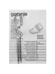 Белый миксер Gorenje M360CW, 345 Вт, 5 скоростей и турбо режим, 2 венчика и 2 крюка, белый