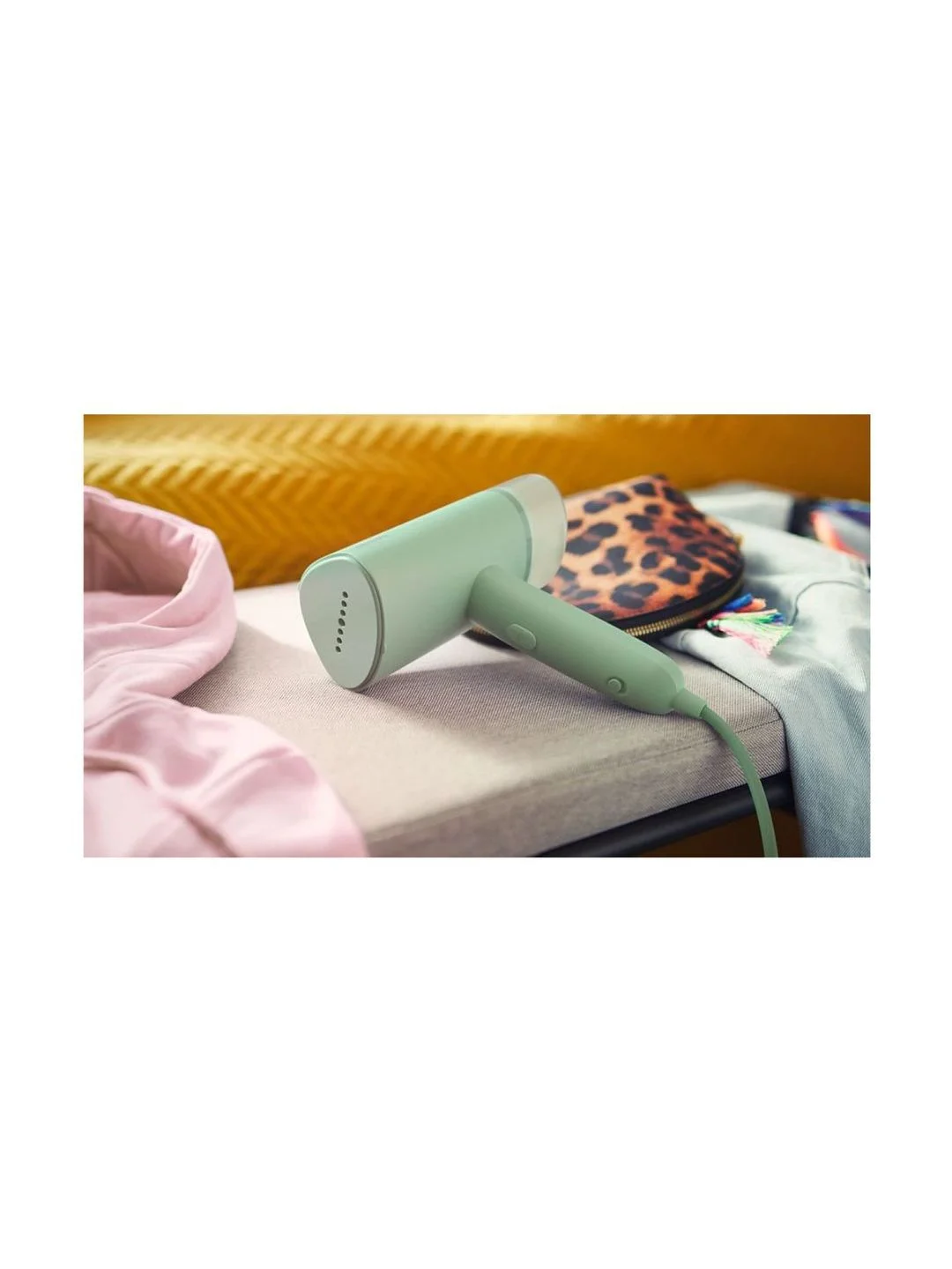 Бирюзовый складной ручной отпариватель Philips STH3010, 1000 Вт, готовность к работе 30 сек