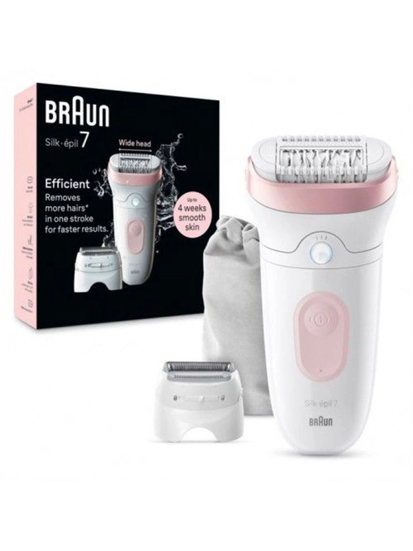 Эпилятор Braun Silk-epil 7 SE7-030, Li-ion, сухая и влажная эпиляция, 40 пинцетов