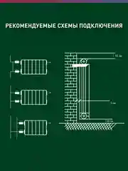 Белый радиатор алюминиевый литой "Oasis Eco" 500/96/4
