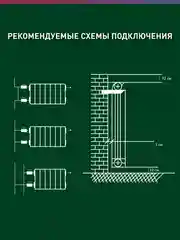 Белый радиатор алюминиевый литой "Oasis Eco" 500/96/8