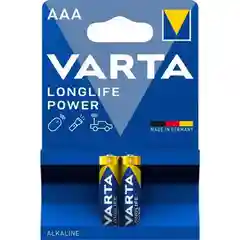 Батарейка Varta LONGLIFE POWER (HIGH ENERGY) LR03 AAA BL2 Alkaline 1.5V (4903)