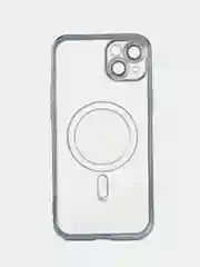 Противоударный чехол накладка для iPhone 14 Plus синий с magsafe