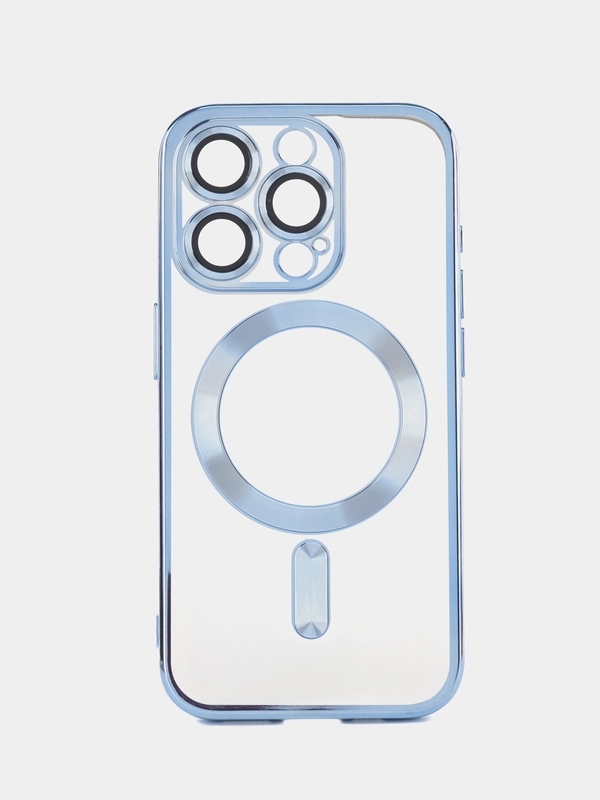 Чехол magsafe для Apple iPhone 15 Pro с защитой камеры,