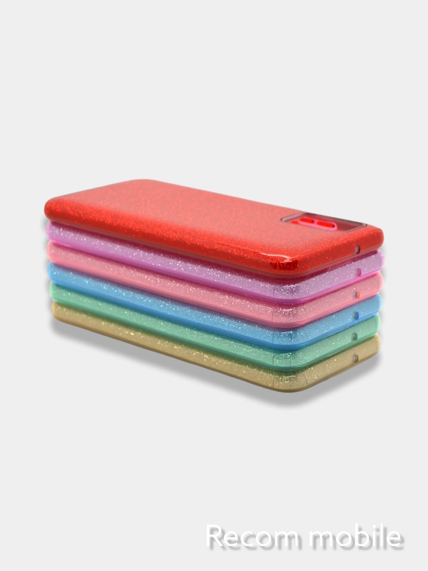Чехол блестящий Samsung Galaxy M20, M21, M30s, M31, M51 накладка c блёстками