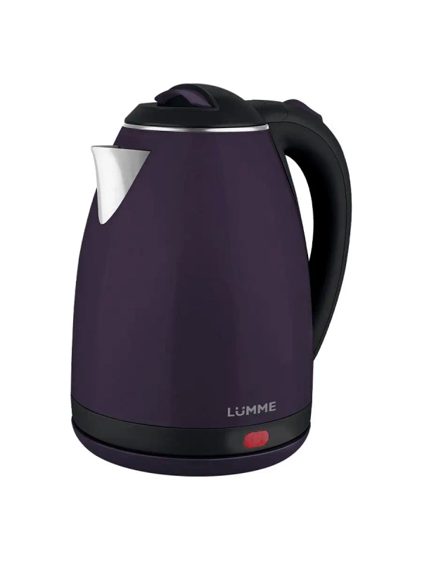 Чайник электрический LUMME LU-145/ 1800W/ 2.0л/ металлический/ темный топаз/черный
