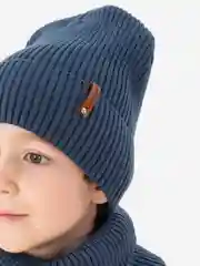 Морской зимний комплект для мальчика 5- 12 лет . Зимняя шапка для мальчика