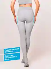 Серый колготки теплые, утепленные с начесом