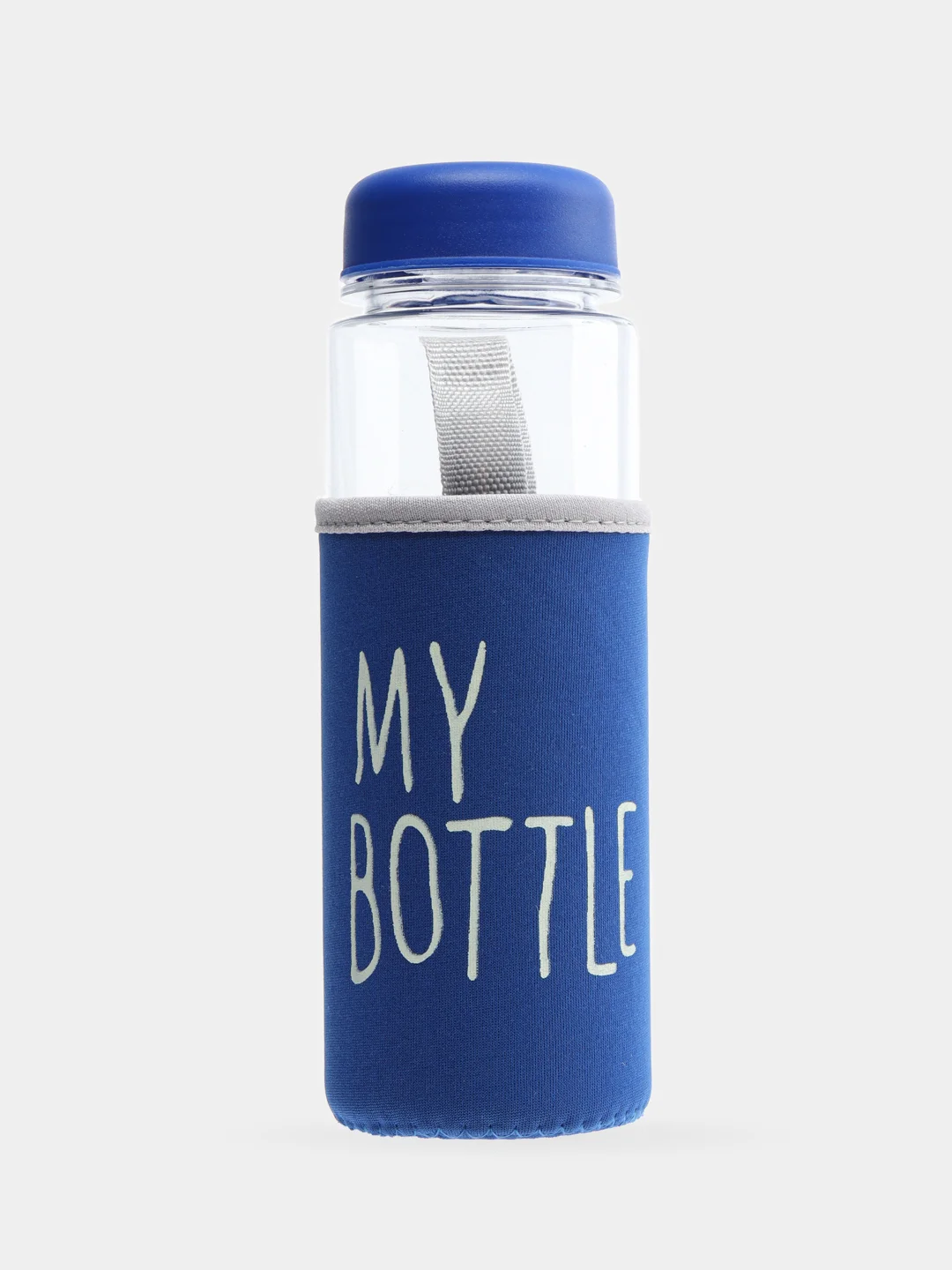 Синий бутылка для воды, 500 мл, My bottle, 19.5 х 6 см, термочехол в комплекте