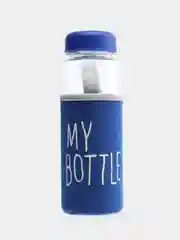 Синий бутылка для воды, 500 мл, My bottle, 19.5 х 6 см, термочехол в комплекте