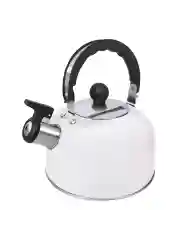Серый металлик чайник со свистком HOME ELEMENT HE-WK1603B, белый матовый