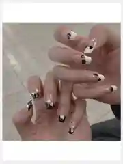 Накладные ногти с дизайном форма Балерина