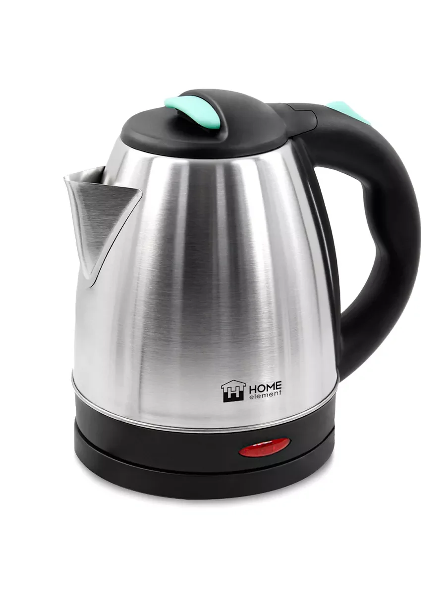 Черный чайник электрический HOME ELEMENT HE-KT192/ 1800W/ 1,7л/ металлический светлая яшма