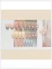 Накладные ногти с дизайном форма Квадрат