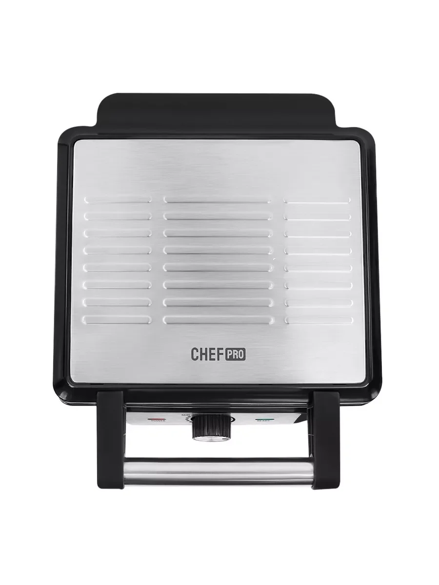 Серебряный вафельница CHEF PRO CF-SM1602A черный/сталь
