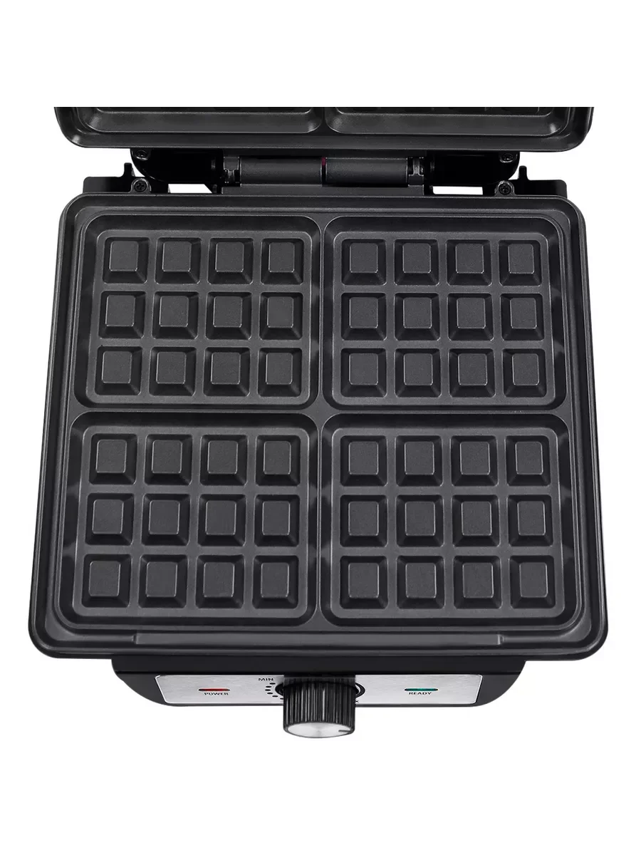 Серебряный вафельница CHEF PRO CF-SM1602A черный/сталь