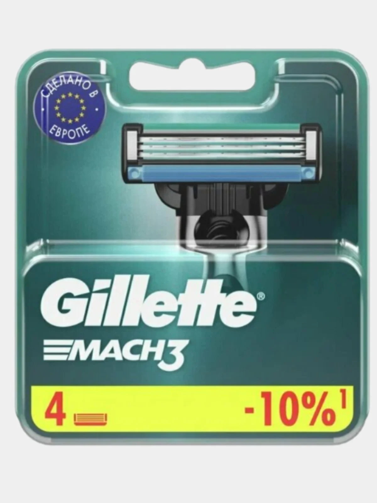 Сменные кассеты Gillette Mach3, 4 штуки