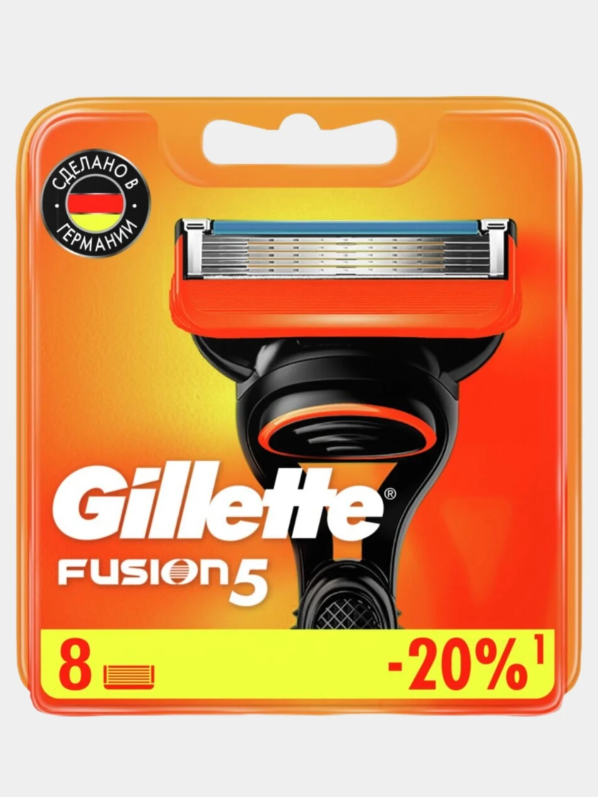 Сменные кассеты Gillette Fusion5, 8 штук