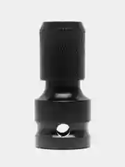 Черный переходник для гайковерта с 1/2" квадрат на шестигранник 1/4" HEX, быстросъемный адаптер