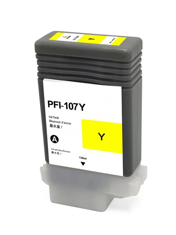 Струйный картридж NV Print PFI-107Y Yellow для Canon imagePROGRAF iPF670/680/770, 130 мл