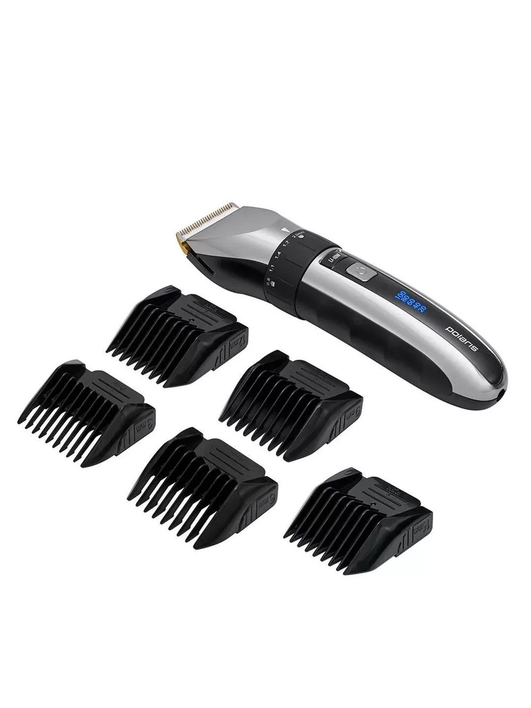 Черный машинка для стрижки волос Polaris Argan Therapy Pro PHC 3017RC, 5 насадок