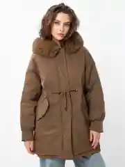 Коричневый зимняя куртка женская