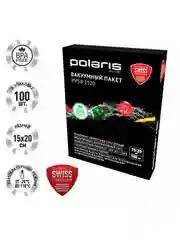Вакуумные пакеты Polaris для вакууматора PVSB 1520 15х20 см, 100 шт, прозрачный, 7 слоев
