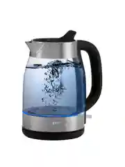 Серебряный чайник электрический Polaris PWK 1817CGL Water Way Pro, 1.8л, подсветка, матовый