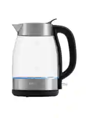 Серебряный чайник электрический Polaris PWK 1817CGL Water Way Pro, 1.8л, подсветка, матовый