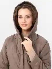 Светло-коричневый куртка женская демисезонная