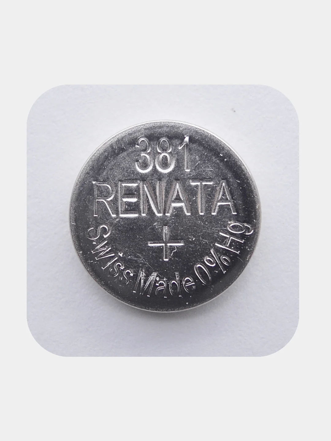 Батарейка Renata 381 (SR1120SW, V381), 1.55V, 50 mAh, Швейцария, 1 штука