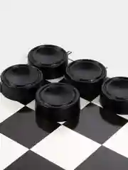 Шашки в футляре, с доской, набор для игры в шашки