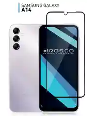 Прозрачный стекло для Samsung Galaxy A14 защитное ROSCO прозрачное с олеофобным покрытием, рамкой
