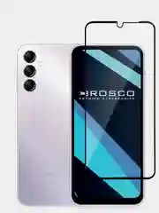 Прозрачный стекло для Samsung Galaxy A14 защитное ROSCO прозрачное с олеофобным покрытием, рамкой